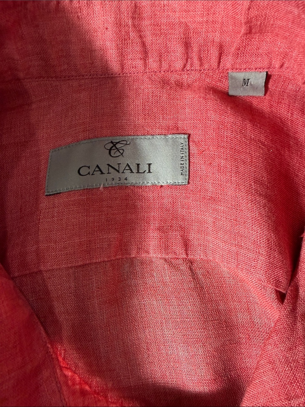Canali Men's Linen Casual Button-Down Shirt ~ M - Picture 10 of 12